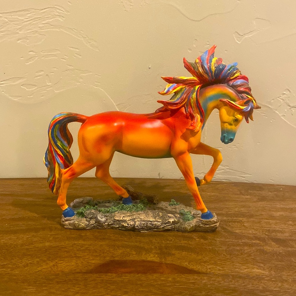 Hand painted Mustang Figurine